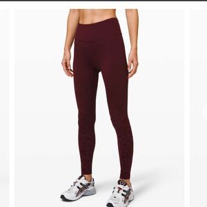 Lululemon Speed Wunder *Speckle Shine Garnet NWT